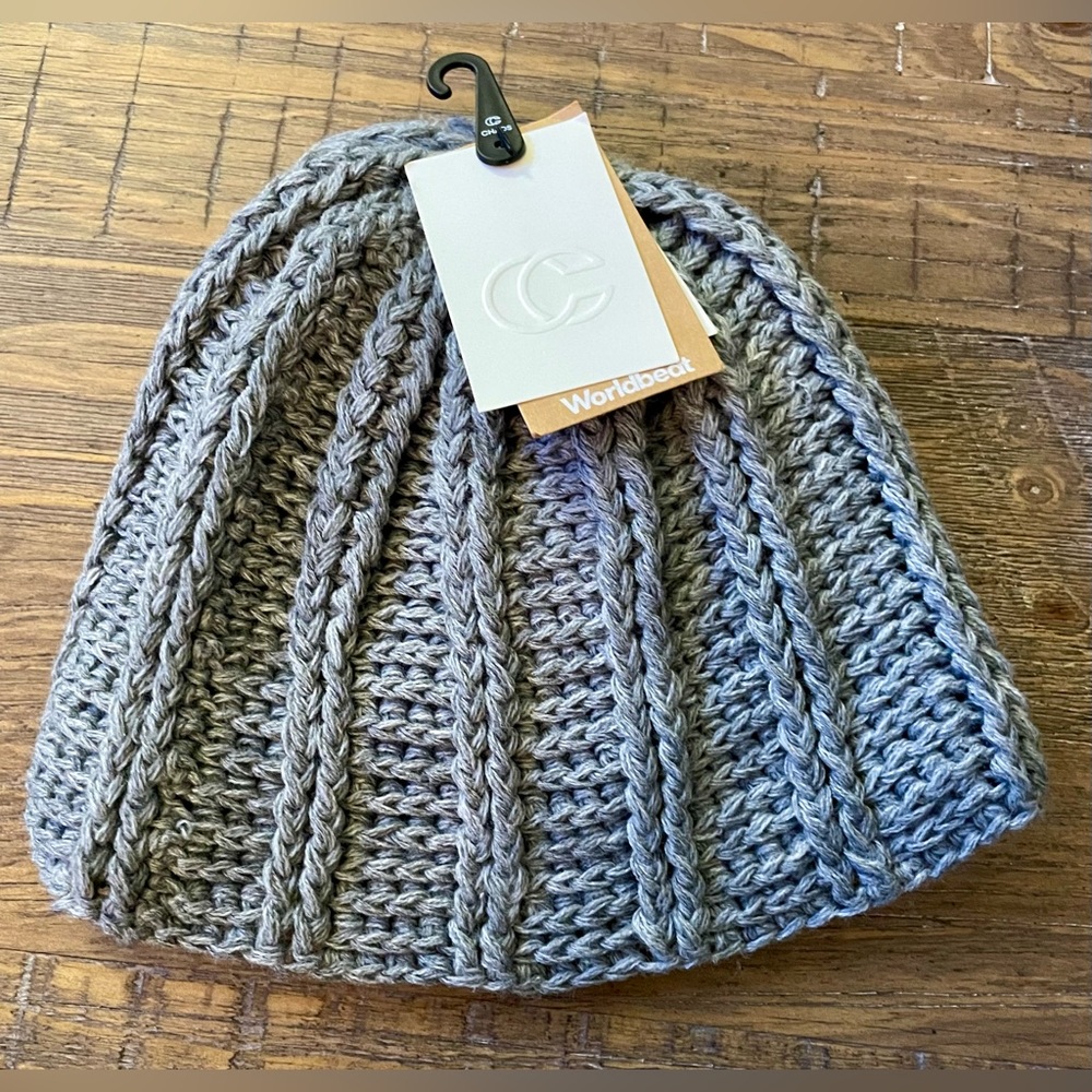 NEW Chaos Gray Woven and Lined Unisex Beanie Hat